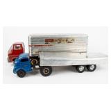 Lot Of 2 Vintage Trucks With Trailers
