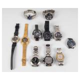 Jewelry Lot of 11 Menï¿½s Wrist Watches