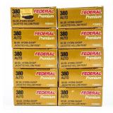 Ammo 200 Rounds of .380 Auto Fed. Hollow Points