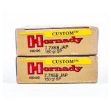 Ammo 40 Rounds Of 7.7x58 Jap SP By Hornady Custom