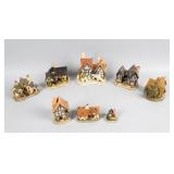 Lot of 8 David Winter Cottages
