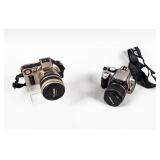 Lot of 2 Vintage Canon Cameras/Accessories