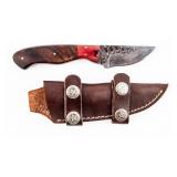 Knife Damascus Blade Hand Made Custom Knife
