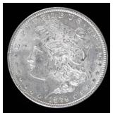 Coin 1879-S Morgan Silver Dollar in Brilliant Unc.