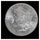 Coin 1883-O Morgan Silver Dollar in Almost Unc.