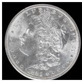 Coin 1881-S  Morgan Silver Dollar  Brilliant Unc.