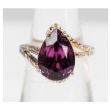 Jewelry Sterling Silver Amethyst Ring
