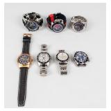 Jewelry Lot of 7 Menï¿½s Wrist Watches