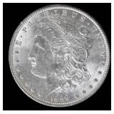 Coin 1889 Morgan Silver Dollar in Brilliant Unc.
