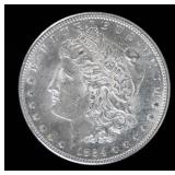 Coin 1884-S Morgan Silver Dollar in Almost Unc.