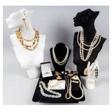 Jewelry Lot of Faux Pearl Costume Jewelry