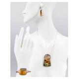 Jewelry Sterling Silver Jasper Set