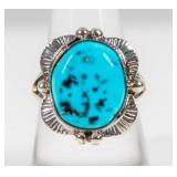 Jewelry Sterling Silver Turquoise Ring