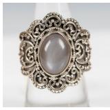 Jewelry Sterling Silver Moonstone Ring