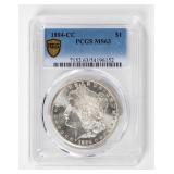 Coin 1884-CC Morgan Silver Dollar PCGS MS63