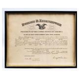 1955 Presidential Postmaster Appointment Signed