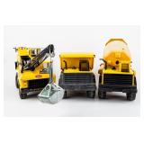 Lot Of 3 Large Tonka Construction Trucks