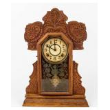 Antique 1800s Ingraham Lake Line Mantle Clock