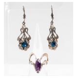 Jewelry Sterling Silver Earrings & Ring