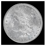 Coin 1901-O Morgan Silver Dollar in Almost Unc.