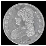 Coin 1834 Capped Bust Half Dollar in Very Fine