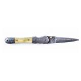 Knife Damascus Blade Hand Made Custom Knife