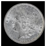 Coin 1884-O Morgan Silver Dollar in Almost Unc.