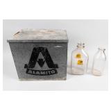 Vintage Alamito Dairy Galvanized Delivery Box