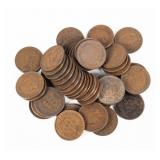 Coin (50) Indian Head Cents Full Liberty Very Fine