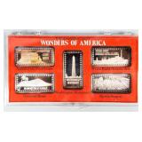 Coin (5).999 Silver Bars Wonders of America  5 Ozt