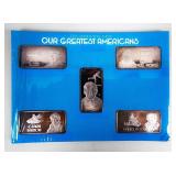 Coin Our Greatest Americans .999 Silver 5 Ozt