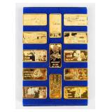 Coin State  .999 Silver 24kt Plate Gold 13 Ozt