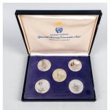 Coin United Nations  .925 Sterling 4+ Ozt