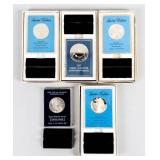 Coin  (5).925 Silver Rounds Assorted  4+ Ozt