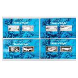 Coin (8).999 Silver Bars World of Flight  8 Ozt