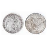 Coin (2)  Morgan Silver Dollars 1882 & 83-O
