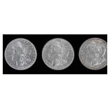 Coin (3) Morgan Silver Dollars 1902, 1903 & 1904