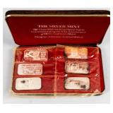 Coin (6) .999 Silver Bars Gone W/ The Wind 3.9 Ozt