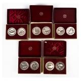 Coin (10) Sterling Silver Ocean  Rounds 11+ OZT