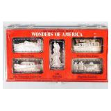 Coin (5).999 Silver Bars Wonders of America  5 ozt