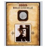 Coin 1889  Morgan Silver Dollar Bill Tilghman