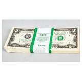 Coin (100) 2017A $2 Notes Consecutive Uncirculated