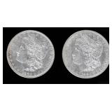 Coin (2)  Morgan Silver Dollars 1880-O & 80-S