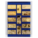 Coin A.T.B  .999 Silver 24kt Plate Gold 13 Ozt