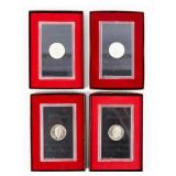 Coin (4) Proof Ike Dollars in Original Boxes