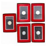 Coin (5) Proof Ike Dollars in Original Boxes