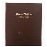 Coin Partial Peace Silver Dollar Set  Coins