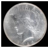 Coin 1923-D Peace Silver Dollar in Brilliant Unc.