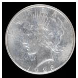 Coin 1923-D Peace Silver Dollar in Brilliant Unc.