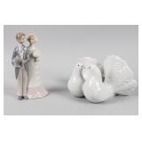 2 Lladro Porcelain Figures #6480 & #1169